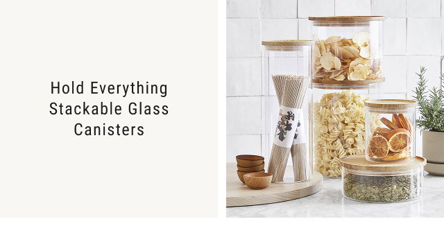 Hold Everything Stackable Glass Canisters
