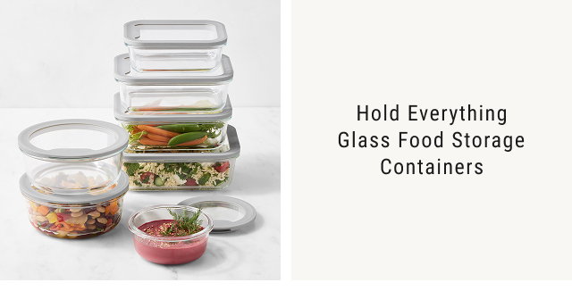 Hold Everything Glass Food Storage Containers