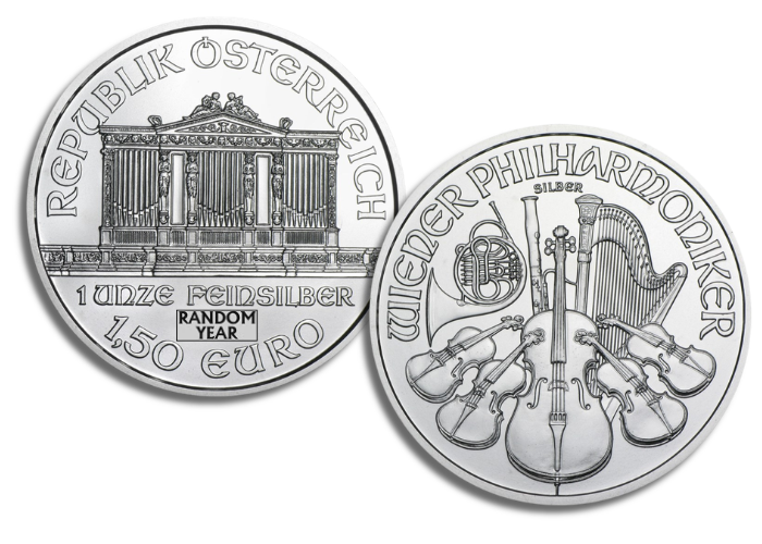 App-Only Deal: 1 oz Austrian Silver Philharmonic Coin (Random Year)