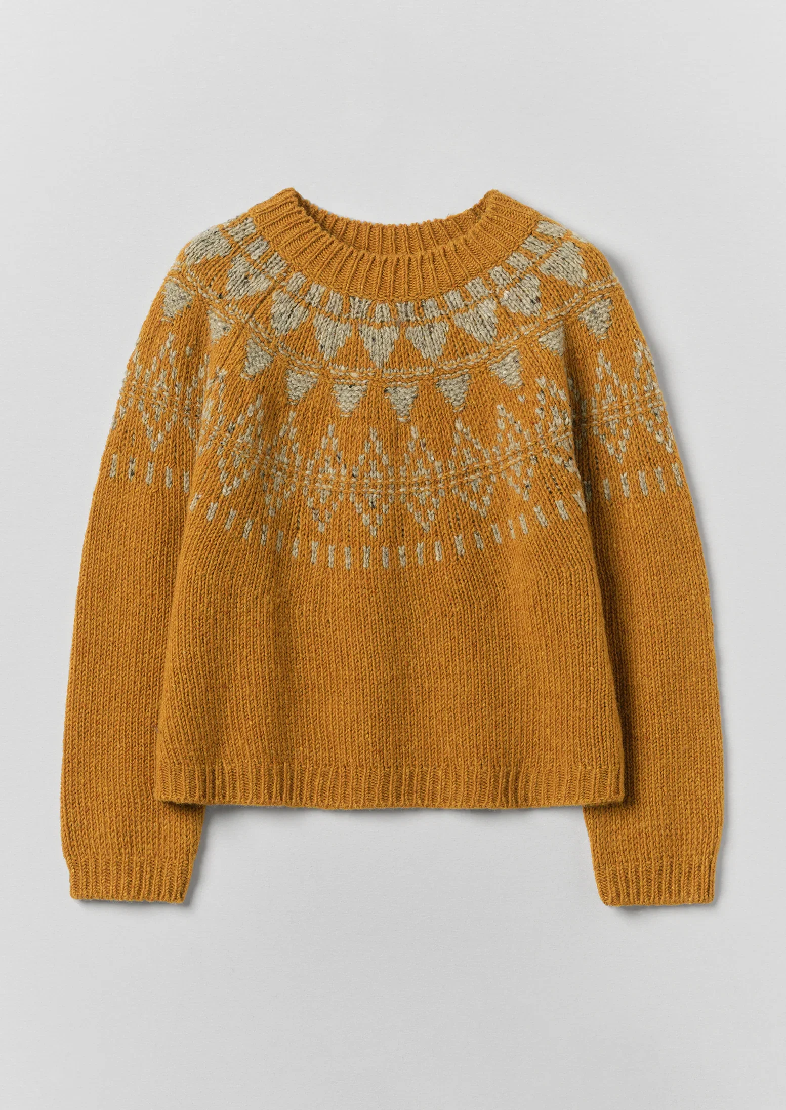 Image of Harvest Yoke Donegal Sweater | Marmalade/Oat