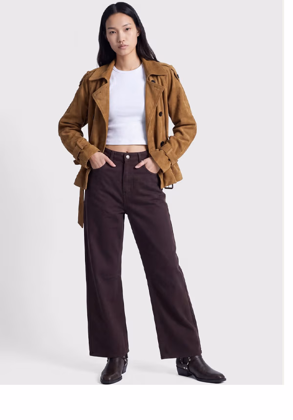 Mid Rise Barrel Leg Denim Jeans