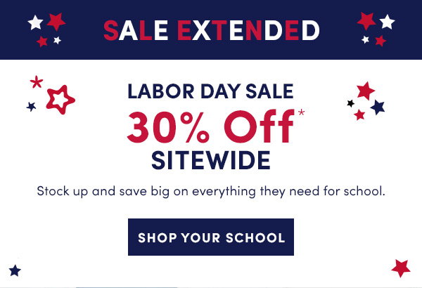 LABOR DAY SALE IS HERE! SHOP 30% OFF EVERYTHING
