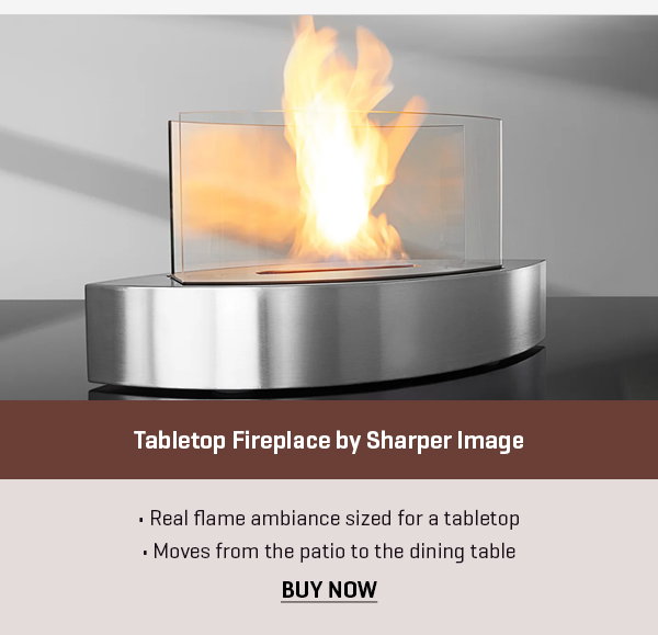 Tabletop Fireplace by Sharper Image