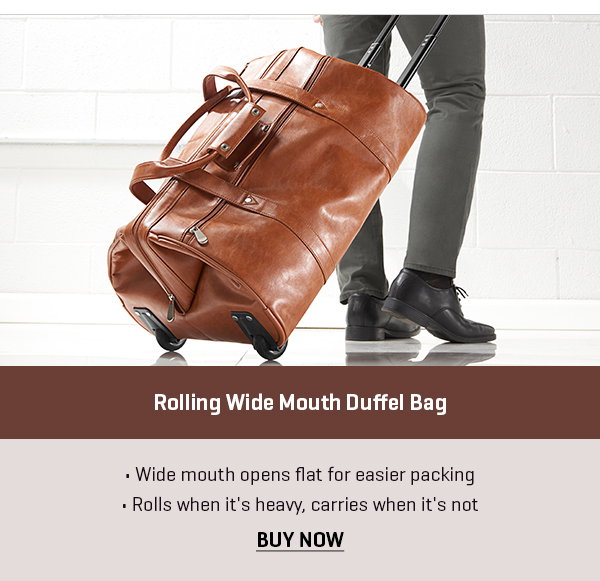 Rolling Wide Mouth Duffel Bag