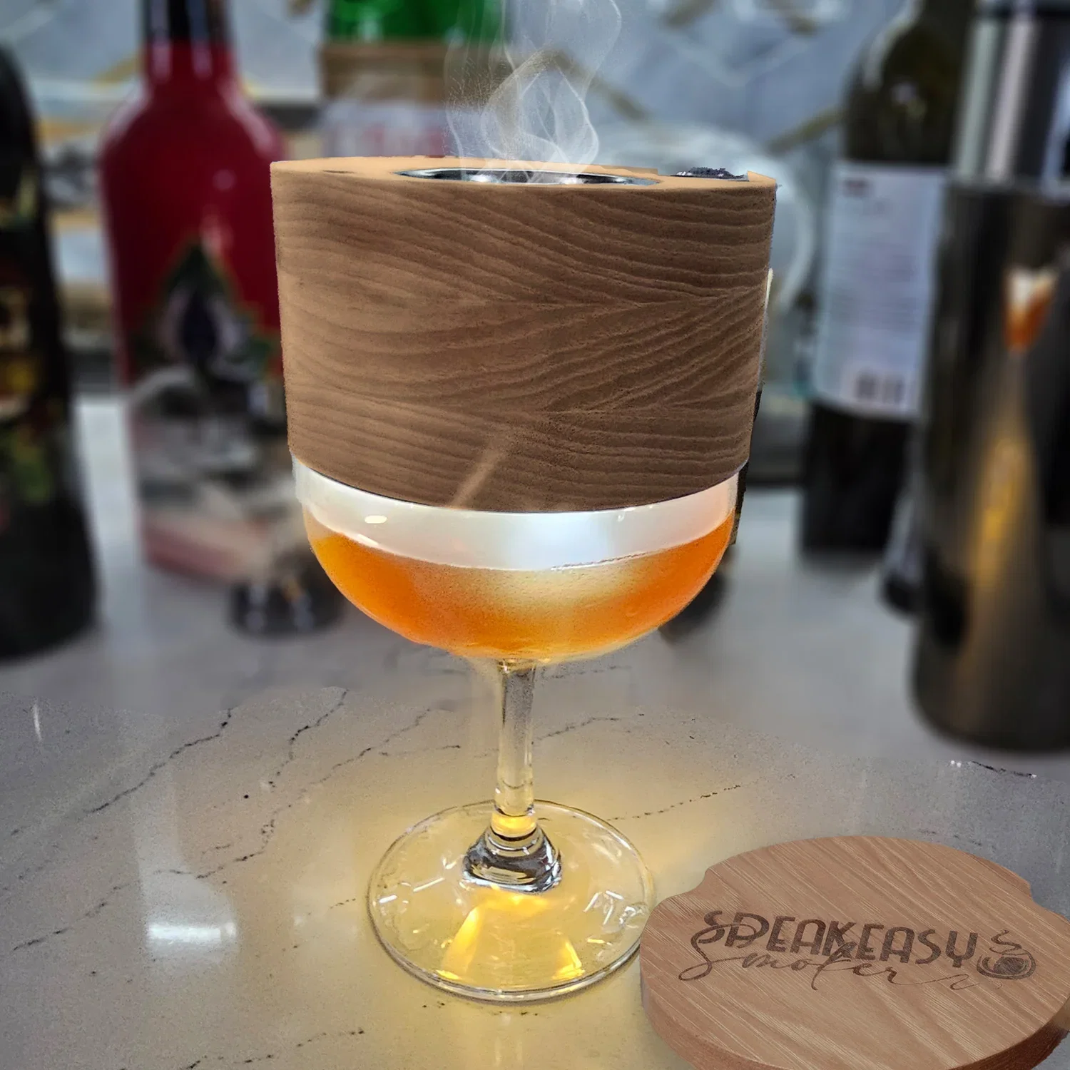 Image of Glass Topper Cocktail Smoker Set