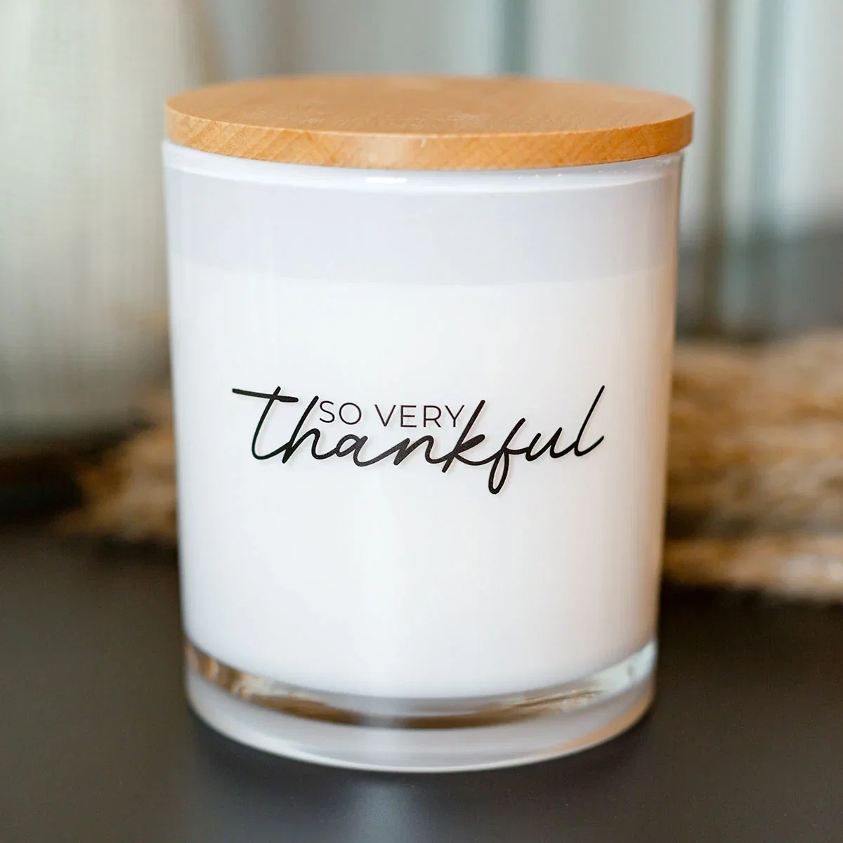 Image of Fall Printed Candle - So Very Thankful