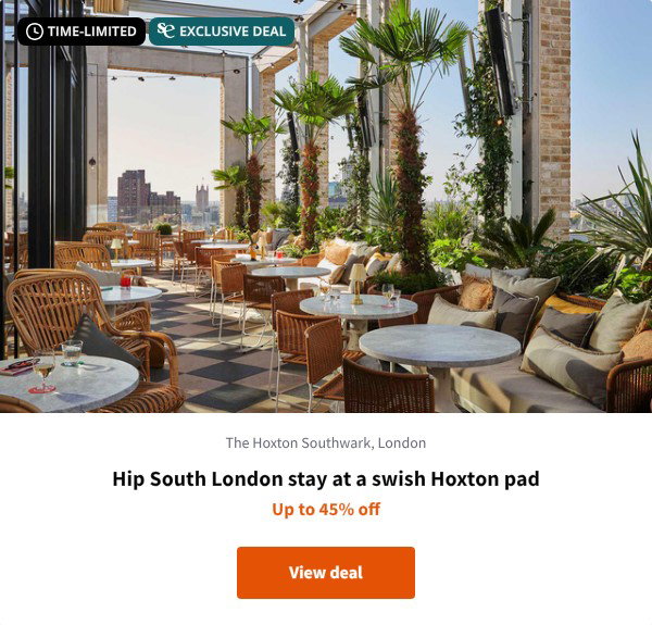 Hip South London stay at a swish Hoxton pad