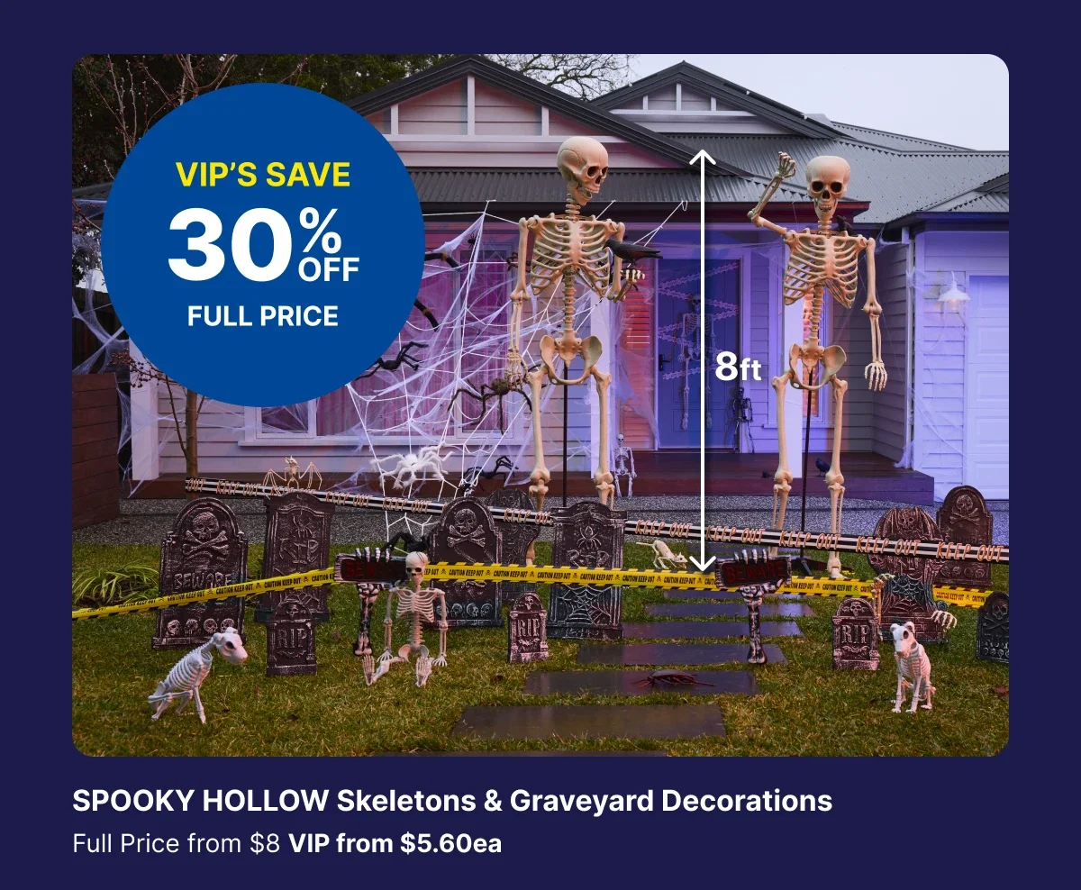SPOOKY HOLLOW Skeleton & Graveyard Decorations