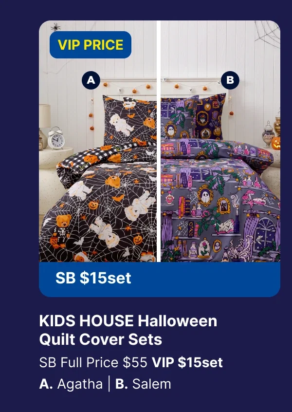 KIDS HOUSE Halloween Quilt Cover Sets