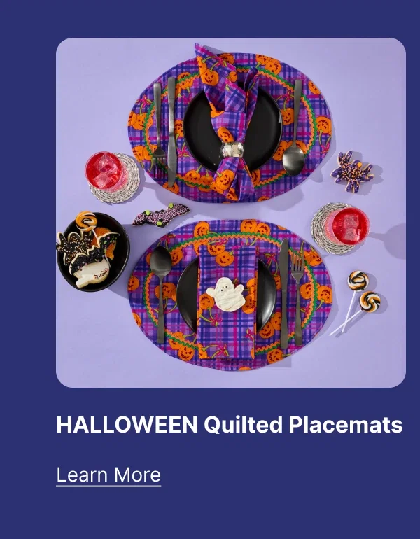 HALLOWEEN QUILTED PLACEMATS
