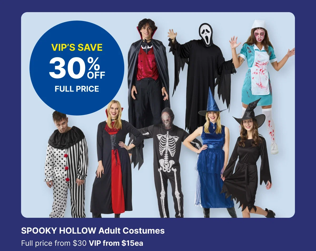 SPOOKY HOLLOW Adult Costumes