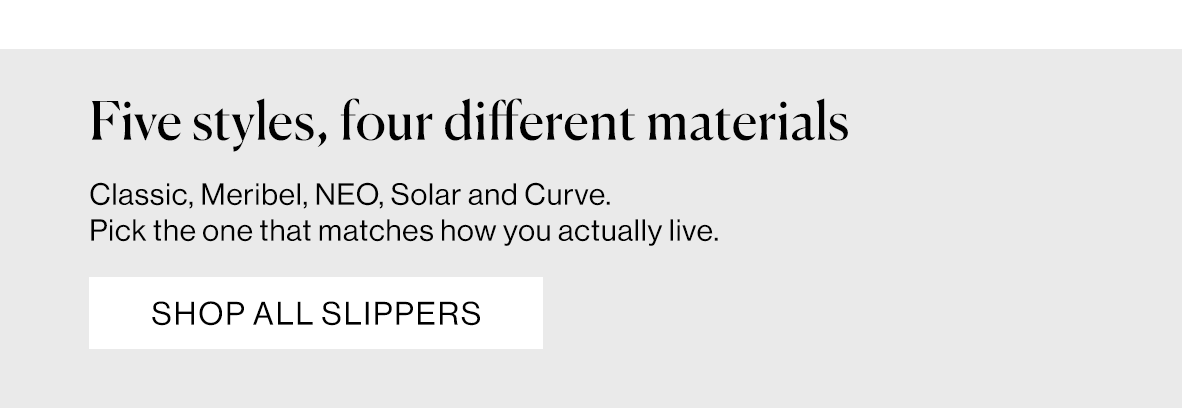 Five styles, four different materials
