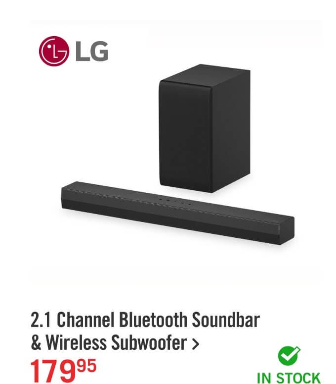 2.1 CH Bluetooth Dolby Digital Soundbar with Wireless Subwoofer.