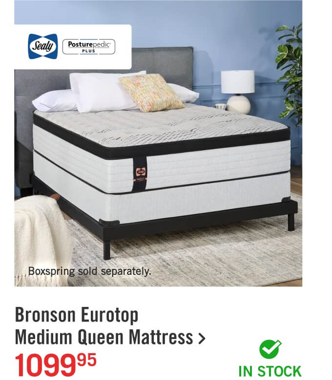 Bronson Eurotop Medium Queen Mattress.
