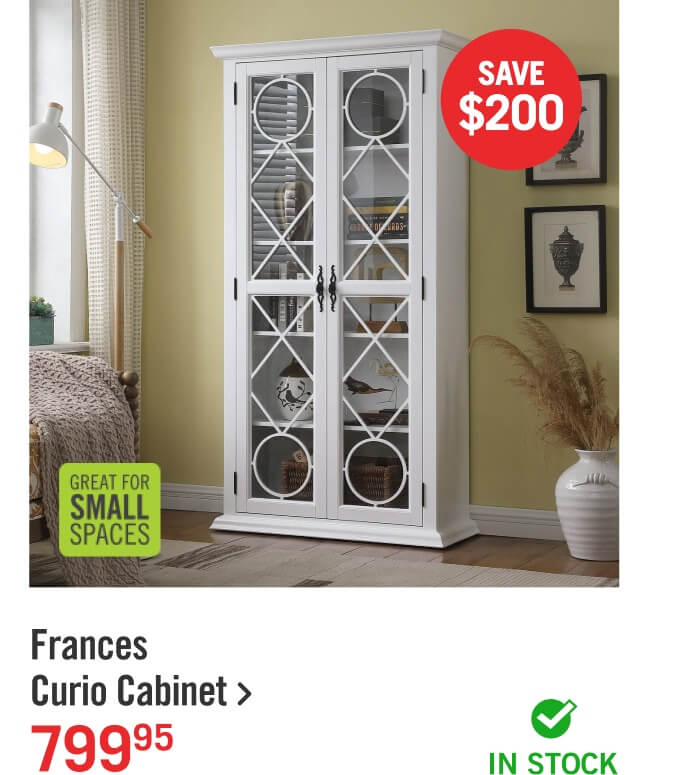 Frances Curio Cabinet.