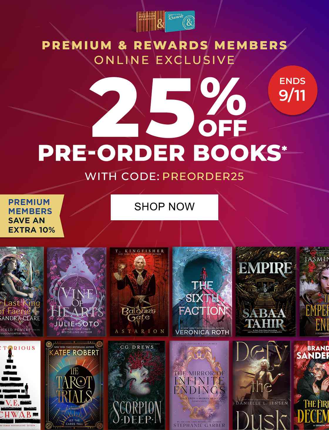 PREMIUM & REWARDS MEMBERS ONLINE EXCLUSIVE: 25% OFF PRE-ORDER BOOKS* WITH CODE: PREORDER25 [PREMIUM MEMBERS SAVE AN EXTRA 10%] - SHOP NOW [ENDS 9/11]