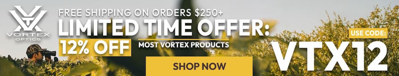 Use code VTX12 for 12% OFF most vortex products