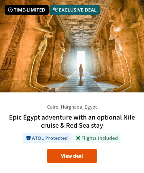 Epic Egypt adventure with an optional Nile cruise &amp; Red Sea stay