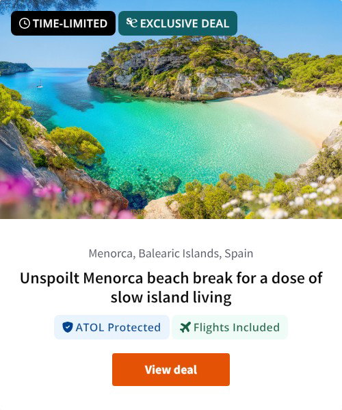Unspoilt Menorca beach break for a dose of slow island living