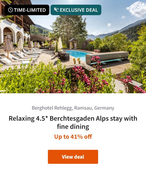 Relaxing 4.5* Berchtesgaden Alps stay with fine dining