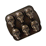 Image of Nordic Ware Haunted Skull Cakelet Pan