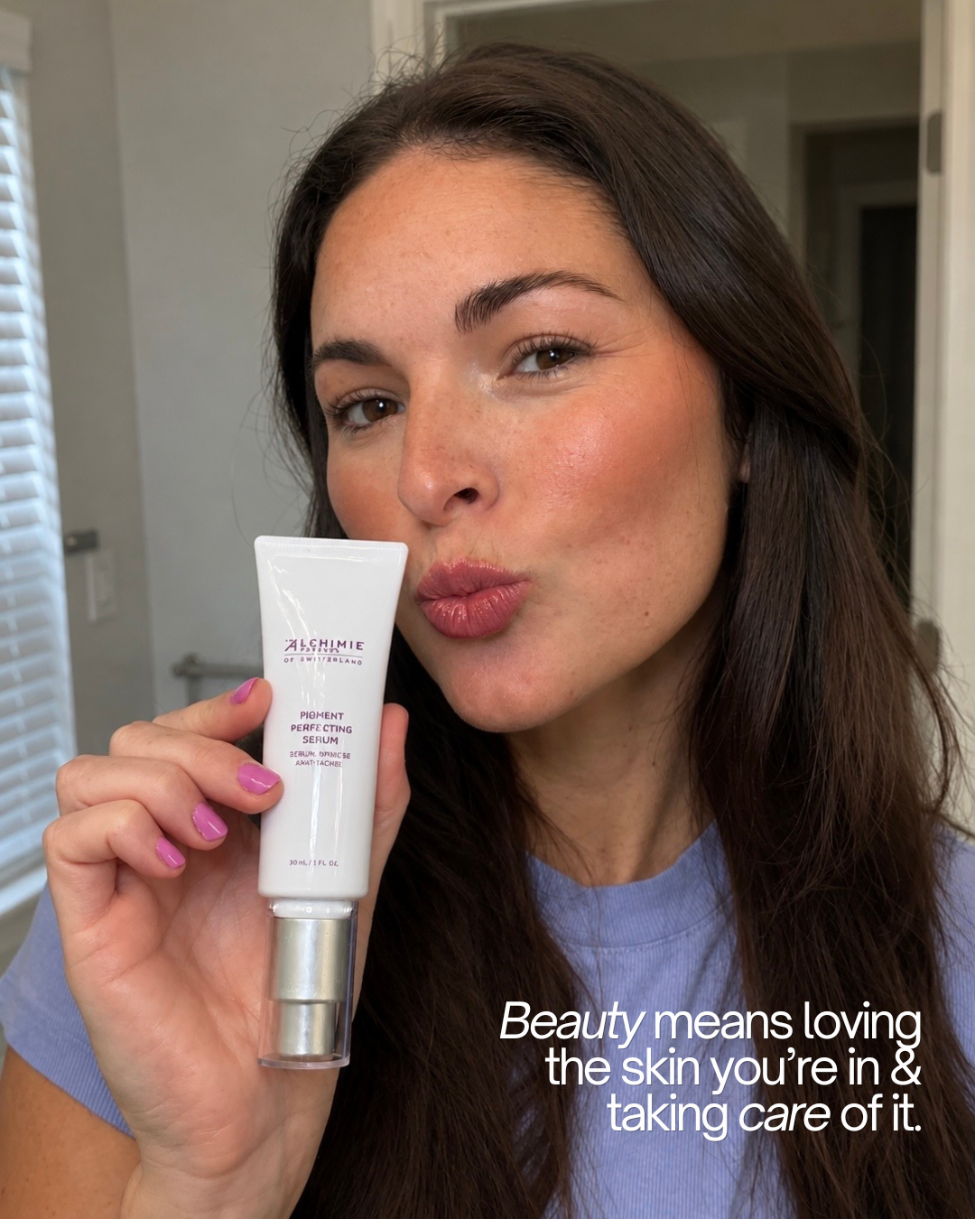 Beauty means loving the skin you're in & taking care of it.