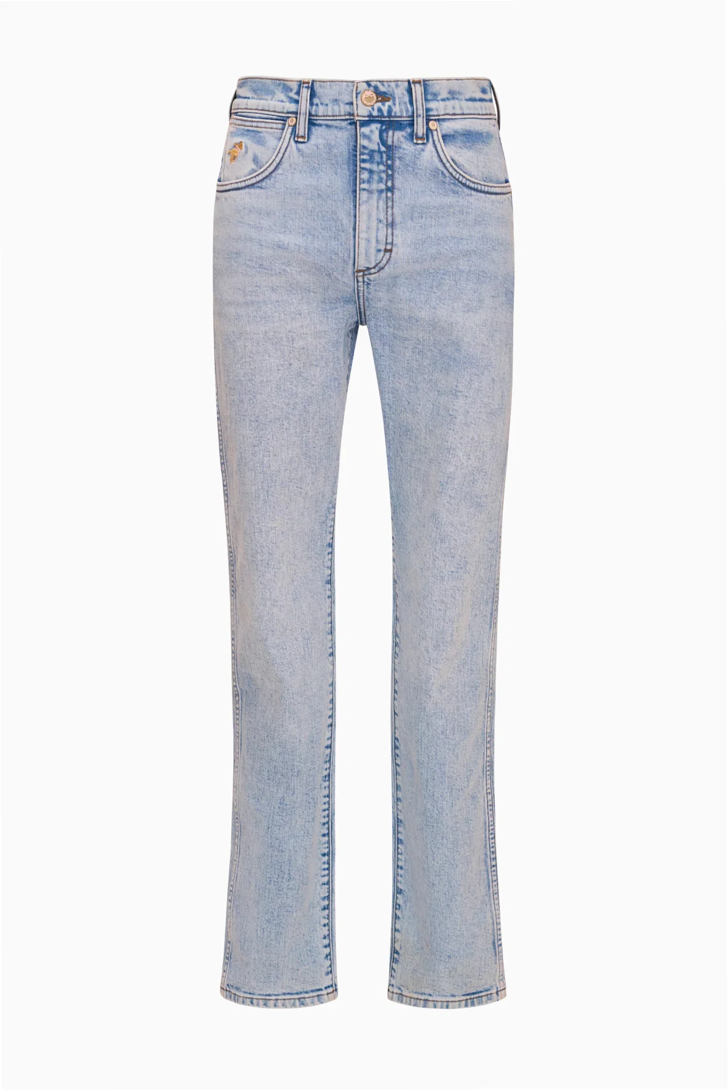 Image of Wrangler x LoveShackFancy Light Wash Cowboy Cut