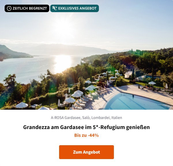 Grandezza am Gardasee im 5*-Refugium genießen