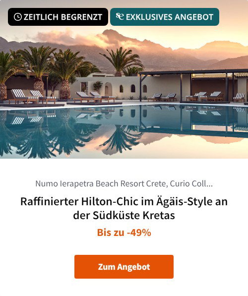 Raffinierter Hilton-Chic im Ägäis-Style an der Südküste Kretas