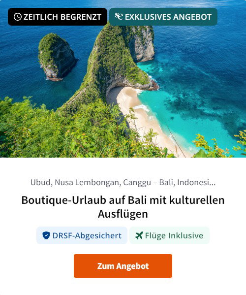 Boutique-Urlaub auf Bali mit kulturellen Ausflügen