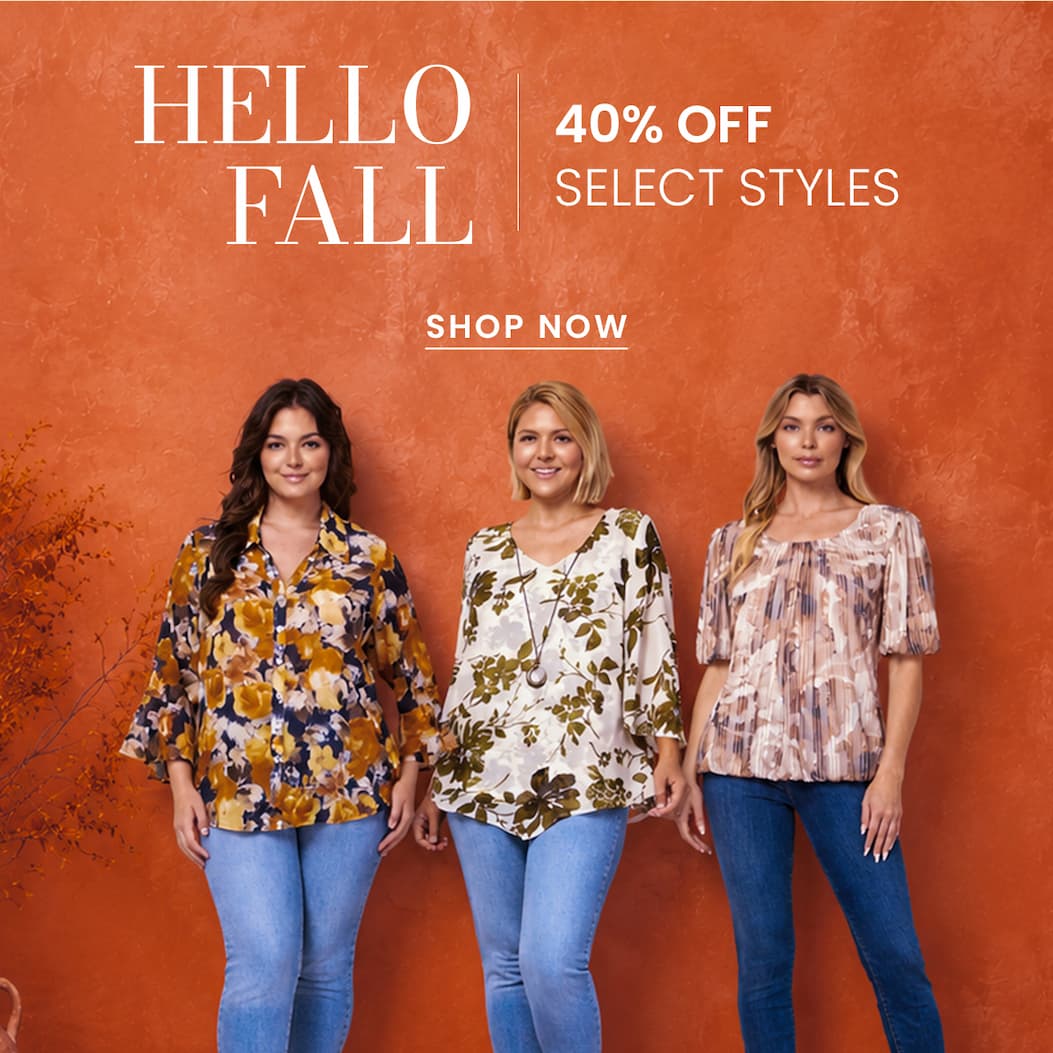 Hello Fall. 40% off select styles. 