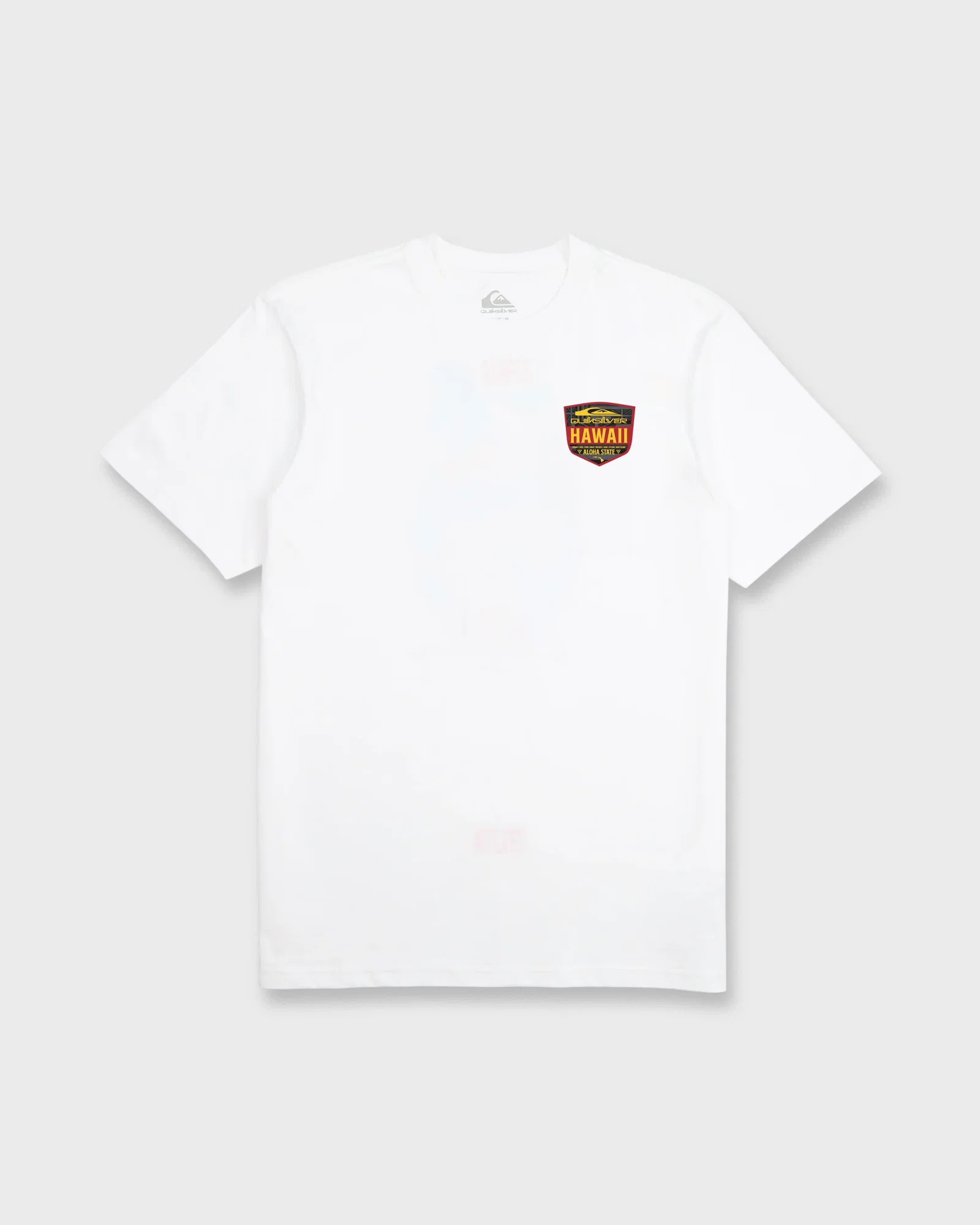Image of Hawaii Shield Short Sleeve Cotton T-Shirt - White