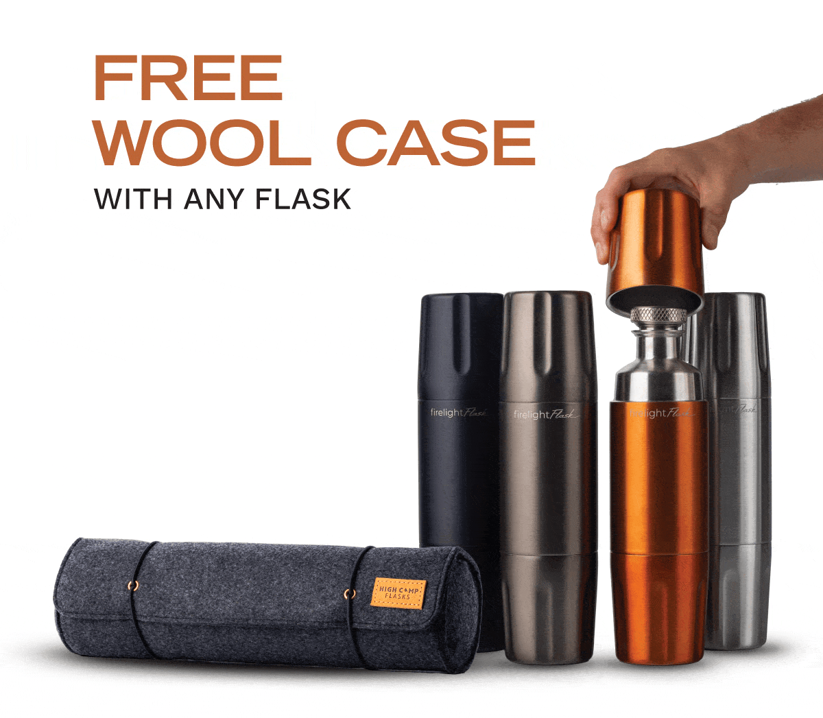 FREE WOOL CASE with Any Flask