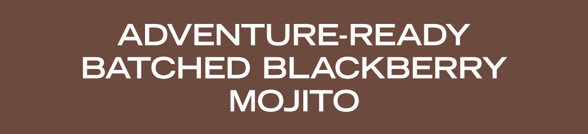 Adventure-Ready Batched Blackberry Mojito