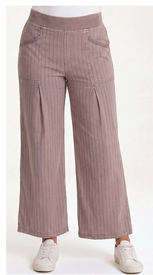 Laughlin Striped Linen Wide Leg Pant