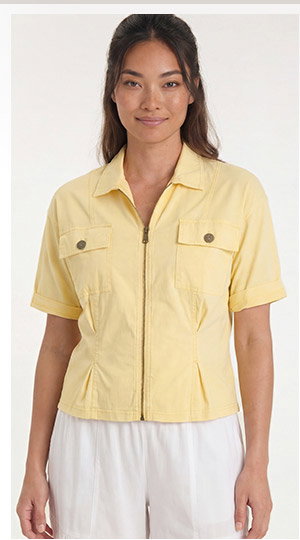 Tammen Dart Tucks Poplin Shacket