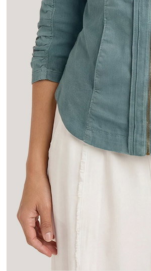 Janet Stretch Poplin Zip-Up Jacket