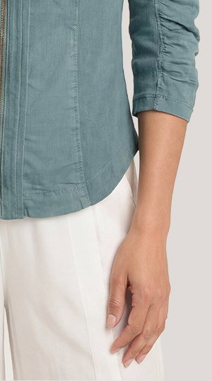 Janet Stretch Poplin Zip-Up Jacket