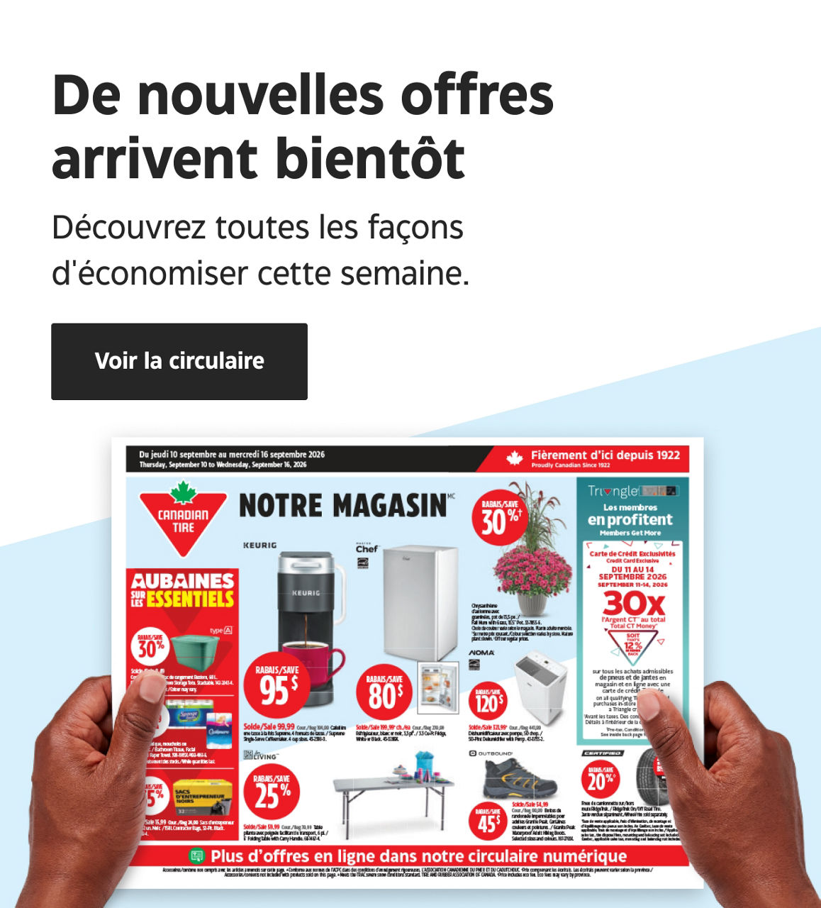 De nouvelles aubaines arrivent. Jetez un coup d’œil à toutes les façons dont vous pouvez économiser cette semaine. Consultez la circulaire.
