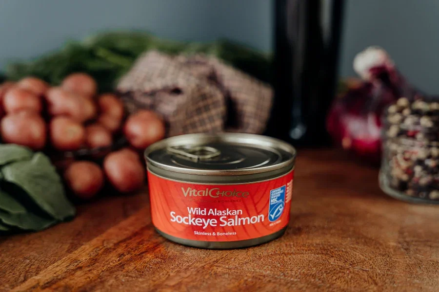 Image of Wild Skinless Boneless Canned Alaskan Wild Red Salmon - 6 oz.