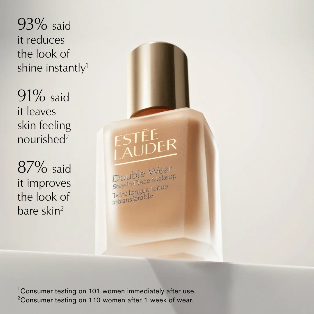 93% said it reduces the look of shine instantly¹ | 91% said it leaves skin feeling nourished² | 87% said it improves the look of bare skin² | ¹Consumer testing on 101 women immediately after use. | ²Consumer testing on 110 women after 1 week of wear.