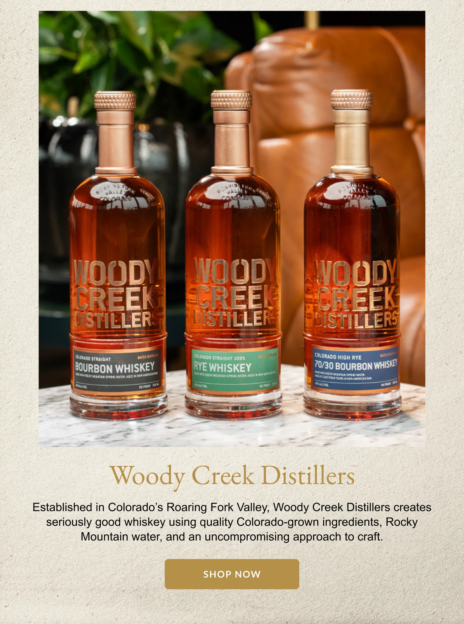 Woody Creek Distillers - Shop Now