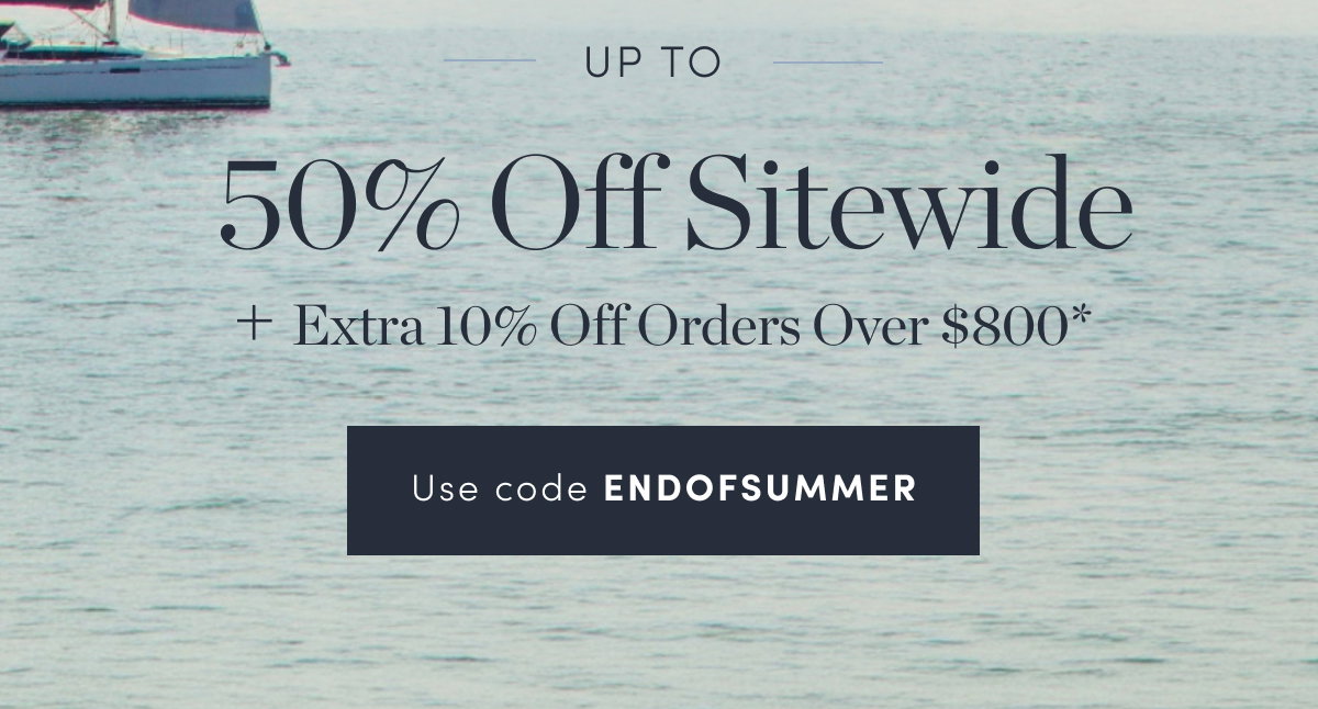 Up to 50% Off Sitewide