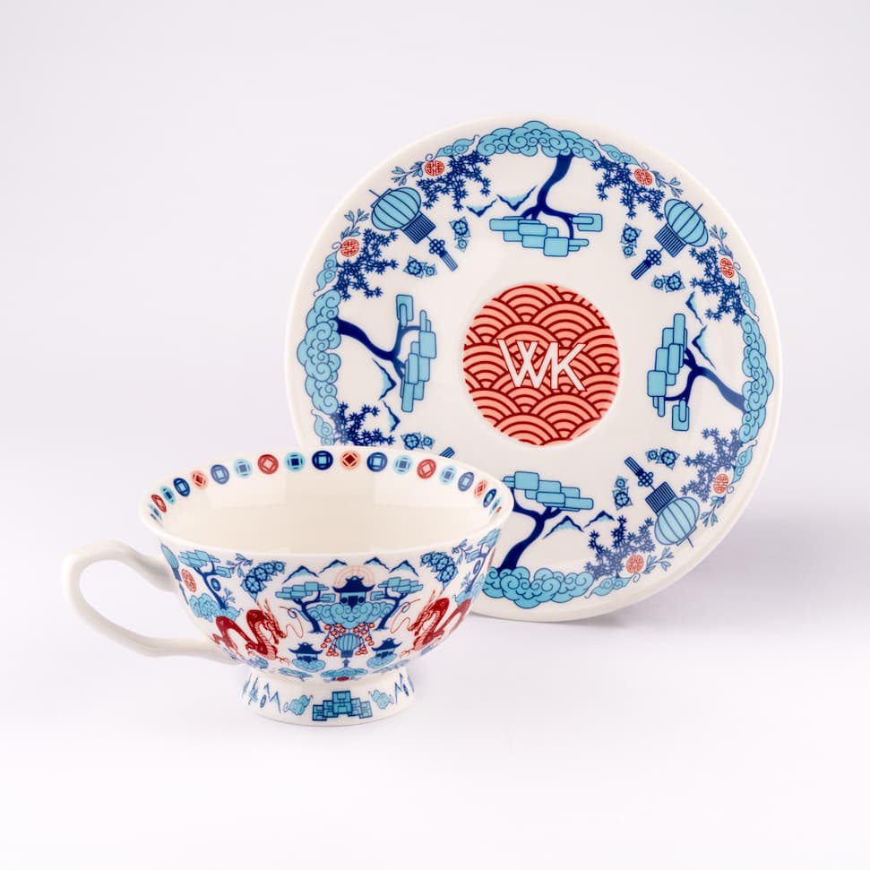chinoiserie cup and saucer