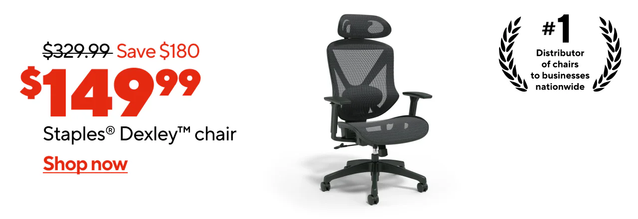 $319.99, Save $170, $149.99 Staples® Dexley Chair