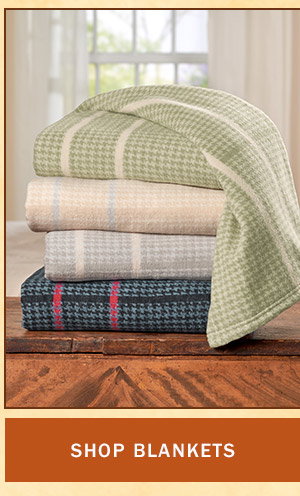 Shop Blankets. Houndstooth Ultra-Soft Cotton Blanket or Throw
