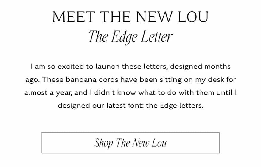 Shop The Edge Letter 