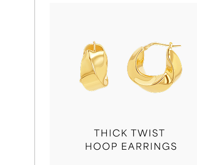 Thick Twist Hoop Earrings