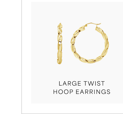 Large Twist Hoop Earrings