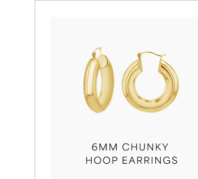6mm Chunky Hoop Earrings